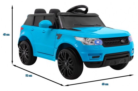 Autko Start Run na akumulator, Niebieski SUV + Pilot + Funkcje bezpieczeństwa Autko Start Run na akumulator, Niebieski SUV + Pilot + Funkcje bezpieczeństwa