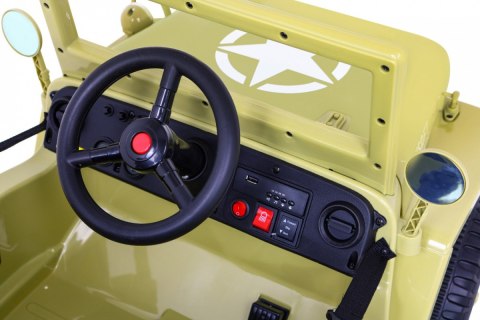 Autko Wojskowe Retro dla dzieci Beżowy + Napęd 4x4 Autko Wojskowe Retro dla dzieci Beżowy + Napęd 4x4