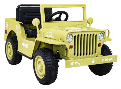 Autko Wojskowe Retro dla dzieci Beżowy + Napęd 4x4 Autko Wojskowe Retro dla dzieci Beżowy + Napęd 4x4