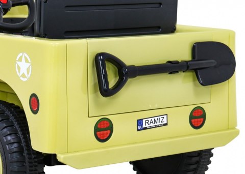 Autko Wojskowe Retro dla dzieci Beżowy + Napęd 4x4 Autko Wojskowe Retro dla dzieci Beżowy + Napęd 4x4