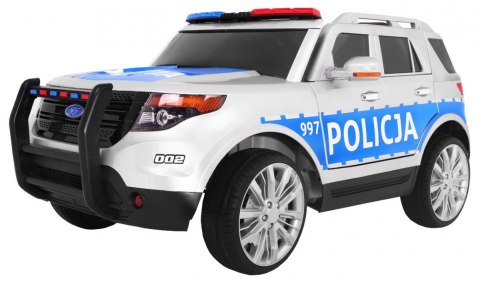 Auto SUV Policja na akumulator dla dzieci + Syreny + Światła + Megafon + Pilot Auto SUV Policja na akumulator dla dzieci + Syreny + Światła + Megafon + Pilot