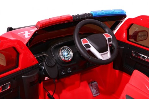 Auto SUV Straż Pożarna na akumulator dla dzieci + Syreny + Światła + Megafon + Pilot Auto SUV Straż Pożarna na akumulator dla dzieci + Syreny + Światła + Megafon + Pilot