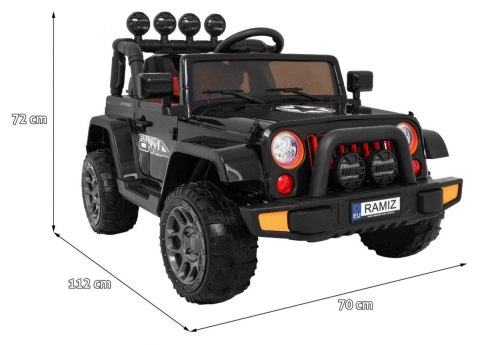 Auto Terenowe Full Time 4WD dla dzieci Czarny + Napęd 4x4 + Pilot + Audio LED + Schowek Auto Terenowe Full Time 4WD dla dzieci Czarny + Napęd 4x4 + Pilot + Audio LED + Schowek