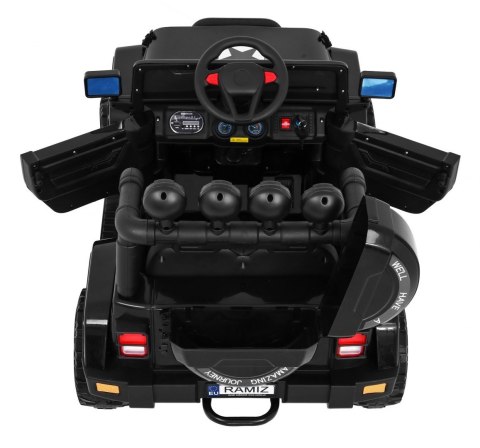 Auto Terenowe Full Time 4WD dla dzieci Czarny + Napęd 4x4 + Pilot + Audio LED + Schowek Auto Terenowe Full Time 4WD dla dzieci Czarny + Napęd 4x4 + Pilot + Audio LED + Schowek