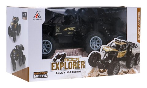 Metalowy crawler Rock Explorer 4x4 dla dzieci 8+ Zdalnie sterowany 1:18 Gumowe 6 kół Metalowy crawler Rock Explorer 4x4 dla dzieci 8+ Zdalnie sterowany 1:18 Gumowe 6 kół