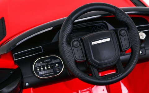 Range Rover Velar na akumulator Czerwony SUV + Pilot Range Rover Velar na akumulator Czerwony SUV + Pilot