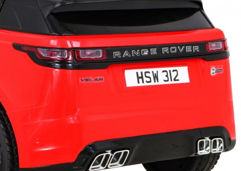 Range Rover Velar na akumulator Czerwony SUV + Pilot Range Rover Velar na akumulator Czerwony SUV + Pilot