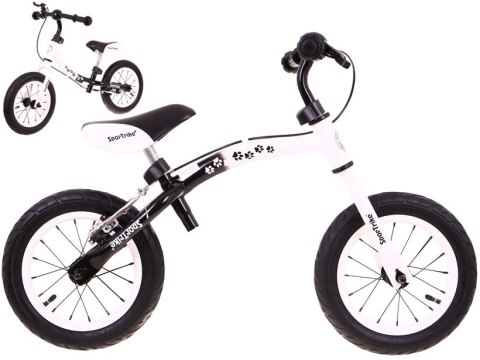 Rowerek biegowy dla dzieci Boomerang SporTrike Biały Nauki jazdy + Zmienny układ ramy Rowerek biegowy dla dzieci Boomerang SporTrike Biały Nauki jazdy + Zmienny układ ramy