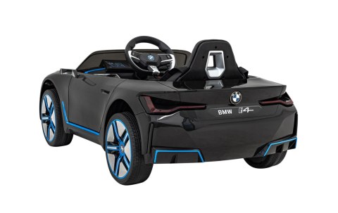 Autko BMW i4 na akumulator dla dzieci Czarny + Wolny Start + EVA + Ekoskóra + Audio LED + Pilot Autko BMW i4 na akumulator dla dzieci Czarny + Wolny Start + EVA + Ekoskóra + Audio LED + Pilot