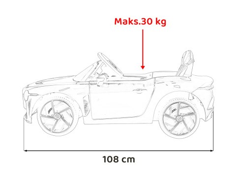 Autko Bentley Bacalar na akumulator dla dzieci +3, Czarny Autko Bentley Bacalar na akumulator dla dzieci +3, Czarny