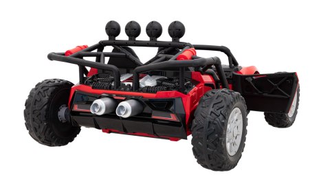 Auto Buggy Racing 5 na akumulator dla dzieci Czerwony + Silniki 2x200W + Pilot + Audio LED + Wolny Start Auto Buggy Racing 5 na akumulator dla dzieci Czerwony + Silniki 2x200W + Pilot + Audio LED + Wolny Start
