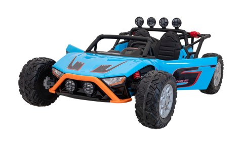 Auto Buggy Racing 5 na akumulator dla dzieci Niebieski + Silniki 2x200W + Pilot + Audio LED + Wolny Start Auto Buggy Racing 5 na akumulator dla dzieci Niebieski + Silniki 2x200W + Pilot + Audio LED + Wolny Start