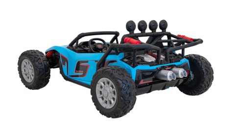 Auto Buggy Racing 5 na akumulator dla dzieci Niebieski + Silniki 2x200W + Pilot + Audio LED + Wolny Start Auto Buggy Racing 5 na akumulator dla dzieci Niebieski + Silniki 2x200W + Pilot + Audio LED + Wolny Start