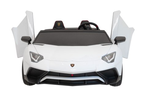 Auto Lamborghini Aventador SV na akumulator dla 2 dzieci Biały Auto Lamborghini Aventador SV na akumulator dla 2 dzieci Biały