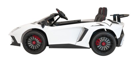 Auto Lamborghini Aventador SV na akumulator dla 2 dzieci Biały Auto Lamborghini Aventador SV na akumulator dla 2 dzieci Biały