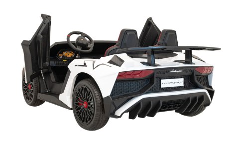 Auto Lamborghini Aventador SV na akumulator dla 2 dzieci Biały Auto Lamborghini Aventador SV na akumulator dla 2 dzieci Biały