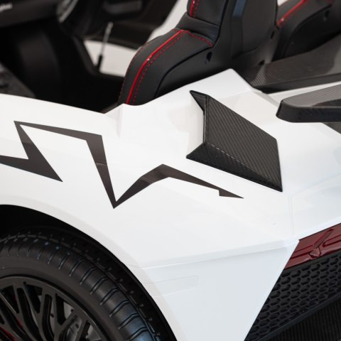 Auto Lamborghini Aventador SV na akumulator dla 2 dzieci Biały Auto Lamborghini Aventador SV na akumulator dla 2 dzieci Biały