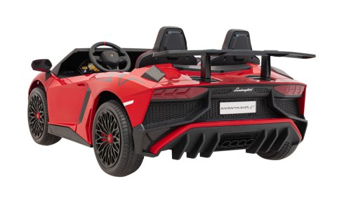 Auto Lamborghini Aventador SV na akumulator dla 2 dzieci Czerwony + Pilot 2,4 GHz + Pianka EVA + Audio LED Auto Lamborghini Aventador SV na akumulator dla 2 dzieci Czerwony + Pilot 2,4 GHz + Pianka EVA + Audio LED