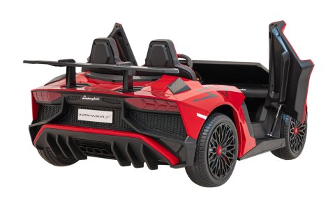 Auto Lamborghini Aventador SV na akumulator dla 2 dzieci Czerwony + Pilot 2,4 GHz + Pianka EVA + Audio LED Auto Lamborghini Aventador SV na akumulator dla 2 dzieci Czerwony + Pilot 2,4 GHz + Pianka EVA + Audio LED