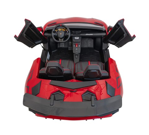 Auto Lamborghini Aventador SV na akumulator dla 2 dzieci Czerwony + Pilot 2,4 GHz + Pianka EVA + Audio LED Auto Lamborghini Aventador SV na akumulator dla 2 dzieci Czerwony + Pilot 2,4 GHz + Pianka EVA + Audio LED