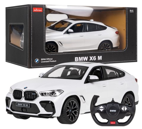 BMW X6 M biały RASTAR model 1:14 Zdalnie sterowane auto + Pilot 2,4 GHz BMW X6 M biały RASTAR model 1:14 Zdalnie sterowane auto + Pilot 2,4 GHz