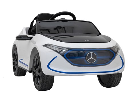 Mercedes Benz AMG EQA dla dzieci Biały + Pilot + 5-punktowe pasy + EVA + Wyświetlacz MP3 + LED Mercedes Benz AMG EQA dla dzieci Biały + Pilot + 5-punktowe pasy + EVA + Wyświetlacz MP3 + LED