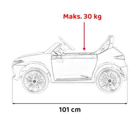 Mercedes Benz AMG EQA dla dzieci Czarny Mercedes Benz AMG EQA dla dzieci Czarny