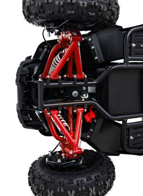 Quad HIPERFECT na akumulator Czerwony 35km/h + Silnik 1000W + Koła pompowane + Regulacja siedzenia Quad HIPERFECT na akumulator Czerwony 35km/h + Silnik 1000W + Koła pompowane + Regulacja siedzenia