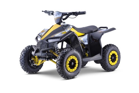 Quad HIPERFECT na akumulator Żółty 35km/h + Silnik 1000W + Koła pompowane + Regulacja siedzenia Quad HIPERFECT na akumulator Żółty 35km/h + Silnik 1000W + Koła pompowane + Regulacja siedzenia