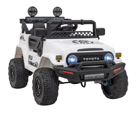 Toyota FJ Cruiser dla dzieci Biały + Pilot + Napęd 4x4 + Audio LED + EVA + Wolny Start Toyota FJ Cruiser dla dzieci Biały + Pilot + Napęd 4x4 + Audio LED + EVA + Wolny Start