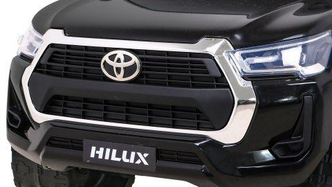 Toyota Hilux na akumulator dla dzieci Czarny Pickup + Napęd 4x4 + Pilot Toyota Hilux na akumulator dla dzieci Czarny Pickup + Napęd 4x4 + Pilot