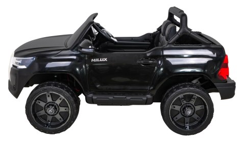 Toyota Hilux na akumulator dla dzieci Czarny Pickup + Napęd 4x4 + Pilot Toyota Hilux na akumulator dla dzieci Czarny Pickup + Napęd 4x4 + Pilot