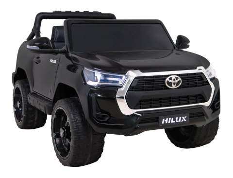 Toyota Hilux na akumulator dla dzieci Czarny Pickup + Napęd 4x4 + Pilot Toyota Hilux na akumulator dla dzieci Czarny Pickup + Napęd 4x4 + Pilot