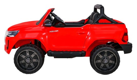 Toyota Hilux na akumulator dla dzieci Czerwony Pickup + Napęd 4x4 + Pilot Toyota Hilux na akumulator dla dzieci Czerwony Pickup + Napęd 4x4 + Pilot