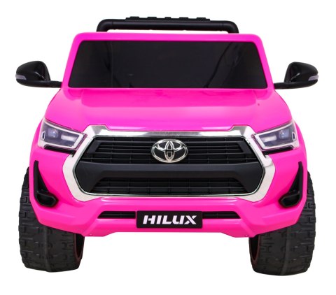 Toyota Hilux na akumulator dla dzieci, Różowy Pickup + Napęd 4x4 + Pilot Toyota Hilux na akumulator dla dzieci, Różowy Pickup + Napęd 4x4 + Pilot