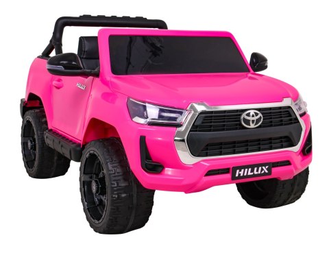 Toyota Hilux na akumulator dla dzieci, Różowy Pickup + Napęd 4x4 + Pilot Toyota Hilux na akumulator dla dzieci, Różowy Pickup + Napęd 4x4 + Pilot