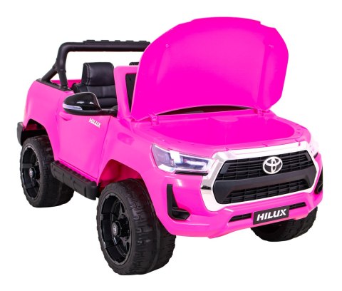 Toyota Hilux na akumulator dla dzieci, Różowy Pickup + Napęd 4x4 + Pilot Toyota Hilux na akumulator dla dzieci, Różowy Pickup + Napęd 4x4 + Pilot