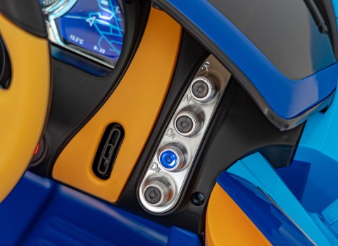 Bugatti Chiron na akumulator dla dzieci Niebieski + Pilot + Bagażnik + EVA + Amortyzatory + Audio LED Bugatti Chiron na akumulator dla dzieci Niebieski + Pilot + Bagażnik + EVA + Amortyzatory + Audio LED