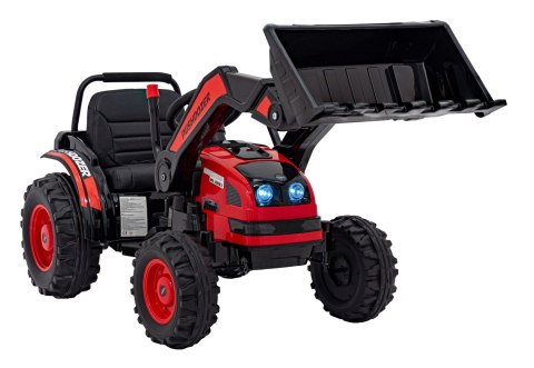 Koparka Traktor na akumulator dla dzieci Czerwony + Ruchome Ramię Łyżka + Pilot + Wolny Start + Radio FM + LED Koparka Traktor na akumulator dla dzieci Czerwony + Ruchome Ramię Łyżka + Pilot + Wolny Start + Radio FM + LED