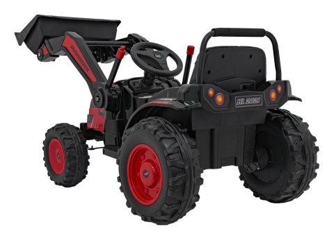 Koparka Traktor na akumulator dla dzieci Czerwony + Ruchome Ramię Łyżka + Pilot + Wolny Start + Radio FM + LED Koparka Traktor na akumulator dla dzieci Czerwony + Ruchome Ramię Łyżka + Pilot + Wolny Start + Radio FM + LED