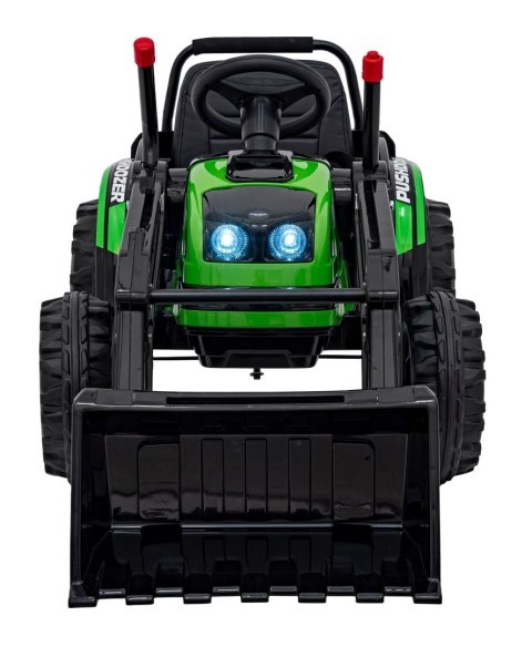 Koparka Traktor na akumulator dla dzieci Zielony + Ruchome Ramię Łyżka + Pilot + Wolny Start + Radio FM + LED Koparka Traktor na akumulator dla dzieci Zielony + Ruchome Ramię Łyżka + Pilot + Wolny Start + Radio FM + LED