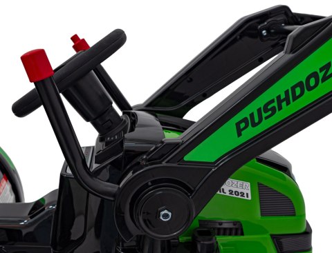 Koparka Traktor na akumulator dla dzieci Zielony + Ruchome Ramię Łyżka + Pilot + Wolny Start + Radio FM + LED Koparka Traktor na akumulator dla dzieci Zielony + Ruchome Ramię Łyżka + Pilot + Wolny Start + Radio FM + LED