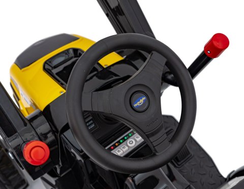 Koparka Traktor na akumulator dla dzieci Żółty + Ruchome Ramię Łyżka + Pilot + Wolny Start + Radio FM + LED Koparka Traktor na akumulator dla dzieci Żółty + Ruchome Ramię Łyżka + Pilot + Wolny Start + Radio FM + LED