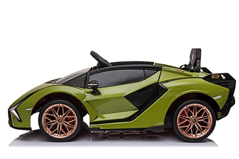 Lamborghini SIAN na akumulator dla dzieci Zielony + Pilot + EVA + Wolny Start + Audio LED Lamborghini SIAN na akumulator dla dzieci Zielony + Pilot + EVA + Wolny Start + Audio LED