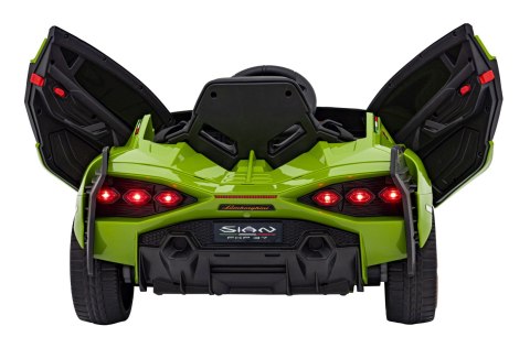 Lamborghini SIAN na akumulator dla dzieci Zielony + Pilot + EVA + Wolny Start + Audio LED Lamborghini SIAN na akumulator dla dzieci Zielony + Pilot + EVA + Wolny Start + Audio LED