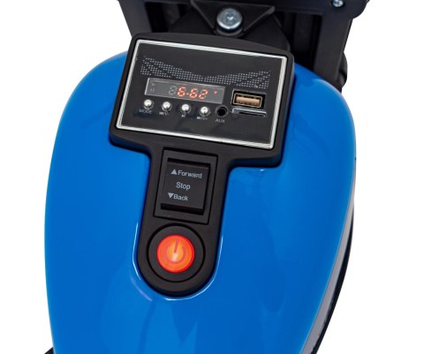 Motorek Chopper FASTER na akumulator dla dzieci Niebieski + Radio FM + Panel audio + LED Motorek Chopper FASTER na akumulator dla dzieci Niebieski + Radio FM + Panel audio + LED
