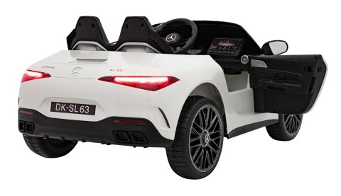 Pojazd Mercedes Benz AMG SL63 Biały Pojazd Mercedes Benz AMG SL63 Biały
