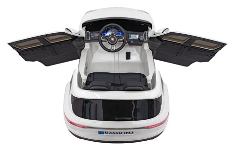Porsche Cayenne S na akumulator dla dzieci Lakier Biały SUV + Pilot Porsche Cayenne S na akumulator dla dzieci Lakier Biały SUV + Pilot