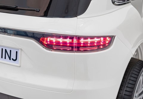 Porsche Cayenne S na akumulator dla dzieci Lakier Biały SUV + Pilot Porsche Cayenne S na akumulator dla dzieci Lakier Biały SUV + Pilot