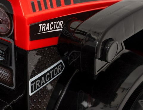 Traktor Spychacz G320 dla najmłodszych dzieci Czerwony + Ruchoma łyżka + Melodie + Klakson + Światła LED Traktor Spychacz G320 dla najmłodszych dzieci Czerwony + Ruchoma łyżka + Melodie + Klakson + Światła LED